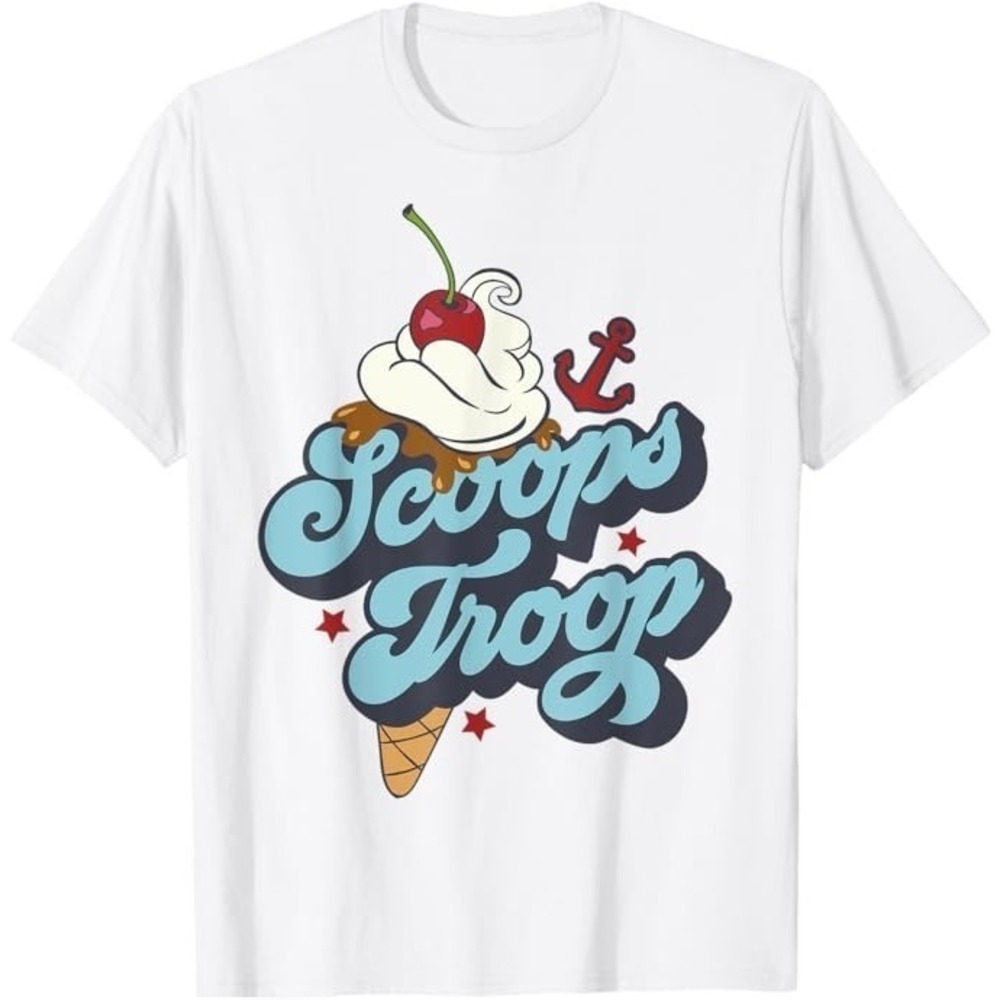 Stranger Things Scoops Troop Logo Graphic Netflix Fan Unisex T-Shirt